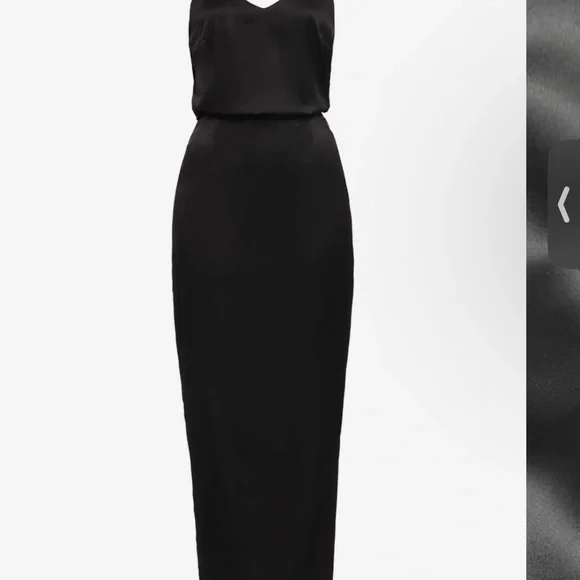 All Things Golden Elegant Black Strapless Dress; Small - Picture 6 of 9